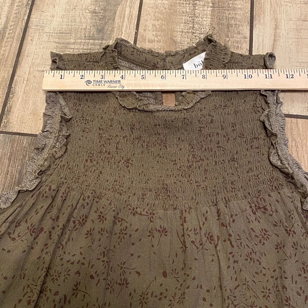 Bohme Sleeveless Olive Dress - Picture 6 of 11